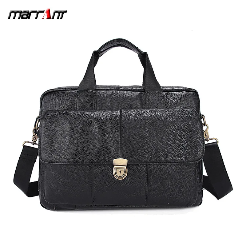 

Authentic leather men's bag, casual business men's handbag, head layer, cowhide laptop bag.