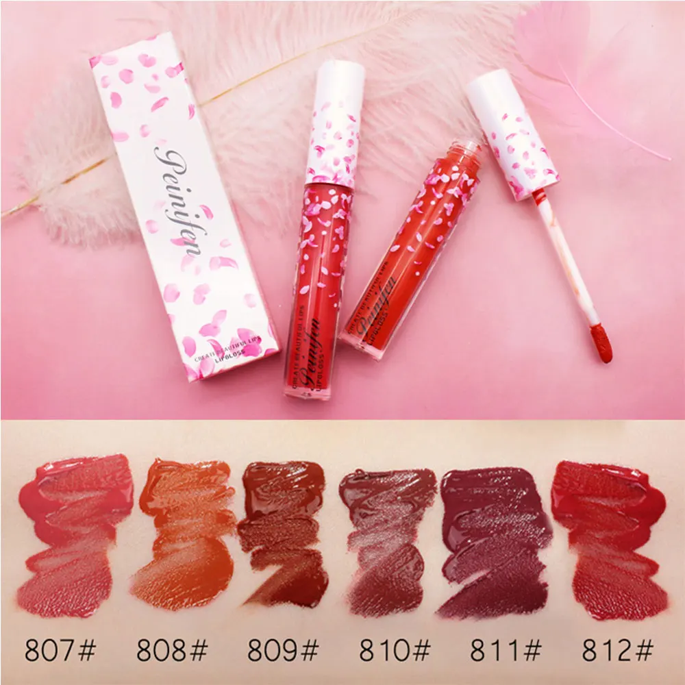 Lip Gloss Makeup Lipstick Cherry Blossoms Petal velvet sweet and smooth lipstick Lip Balm Moisturizing Lip Tint Long-lasting Lip