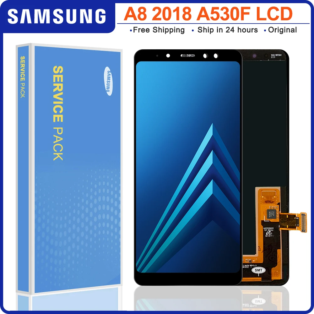 ORIGINAL 5.6'' Display LCD Screen for SAMSUNG Galaxy A8 2018 A530 Touch Digitizer Assembly Replacement | Мобильные телефоны