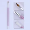 7 PCS Combination Nail Art Brush Set French Liner Dotting Acrylic Builder Flat Crystal Painting Drawing Carving Pen For Gel 4