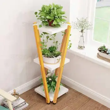 

Living Room Bedroom Flower Rack Iron Art Multi-functional Balcony Decoration Green Lotus Pendant Orchid Rack Multi-storey