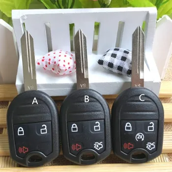 

DAKATU Replacement 3/4/5 Button Remote Key Case Shell for Ford Edge Flex Explorer Windstar Expedition Mustang Remote Shell