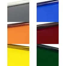 Folhas de filtro de gel para câmera dslr, 6 peças, transparente, correção de cor, flash light, estúdio de fotos estróbico flash 40x50 cm