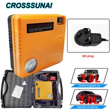 Штепсельная Вилка британского стандарта Портативный автомобиль скачок стартер Мощность банк 12V воздушный насос подкачки аварийного Зарядное устройство предупреждающие светильник Батарея 16800 мА-ч