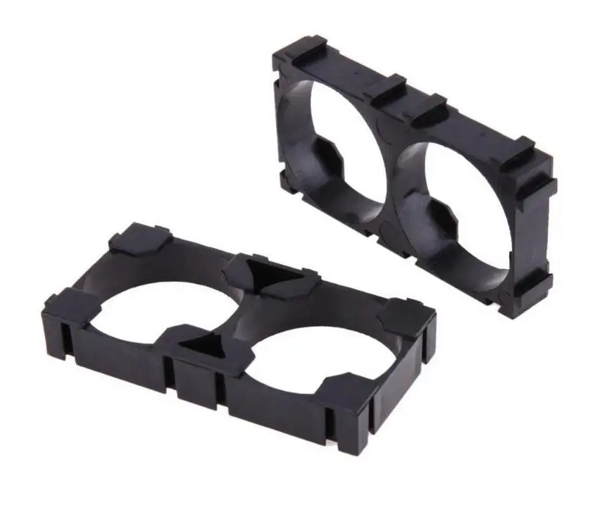 

2x 32650 Battery Holder Bracket Cell Safety Anti Vibration Plastic Cylindrical Brackets For 1*2 32650 Lithium Batteries