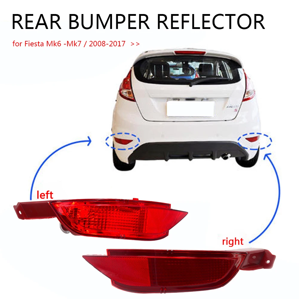 Reflector de trasero izquierdo y derecho, montaje de lámpara para Ford Mk6 Mk7, piezas de repuesto - Automóviles y motocicletas