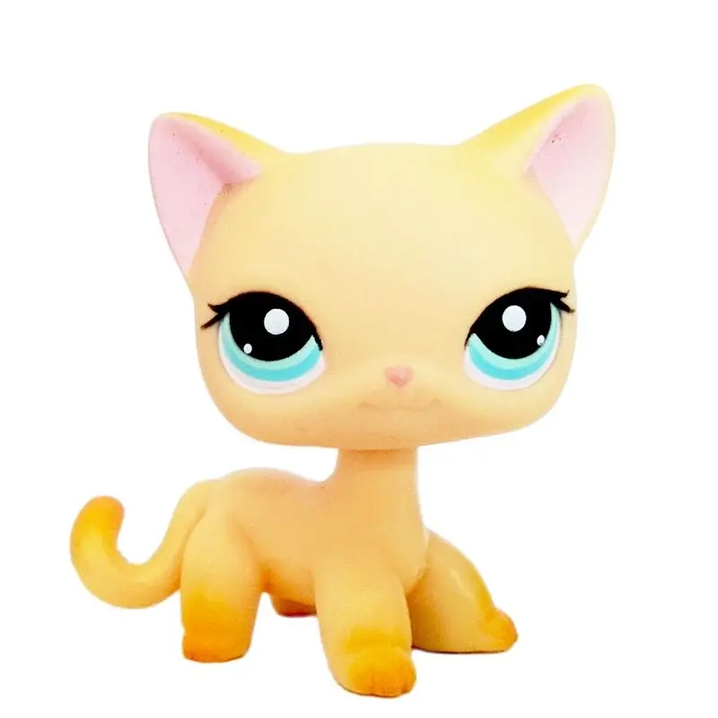 Toys & Games Littlest Pet Shop Figure Orange Cat Kitty LPS 339 Short