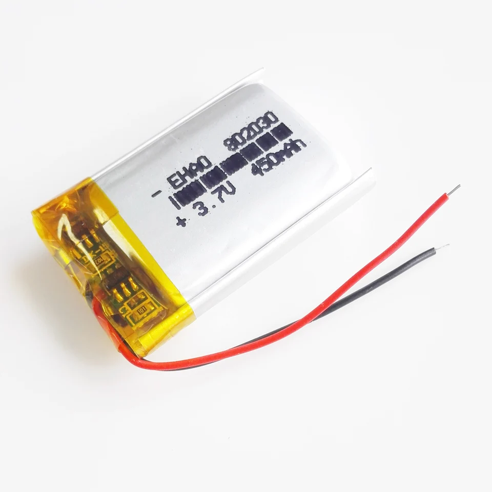 Batteria Ricaricabile LiPo 3.7V 300mAh Modello 303040 Per GPS, MP4, Cuffie, Arduino