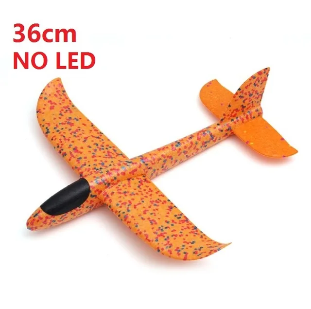 Детский ручной самолет 48 см светодиодный DIY игрушки из пены самолет Летающий планер Открытый Запуск планер самолет метание Инерционная модель