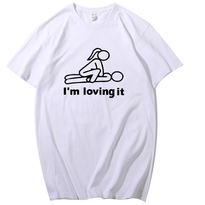 

I'm loving it T-Shirt Funny Humor Spoof Inspired Design Short Sleeved 100%Cotton men's t-Shirt O-Neck Fashion Wife joker t shirt