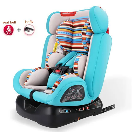 isofix green Регулируемое детское автокресло безопасности От 0 до 12 лет/9-36 кг портативное детское автомобильное сиденье ISOFIX жесткий интерфейс пятиточечный жгут детское автомобильное сиденье - Цвет: isofix green