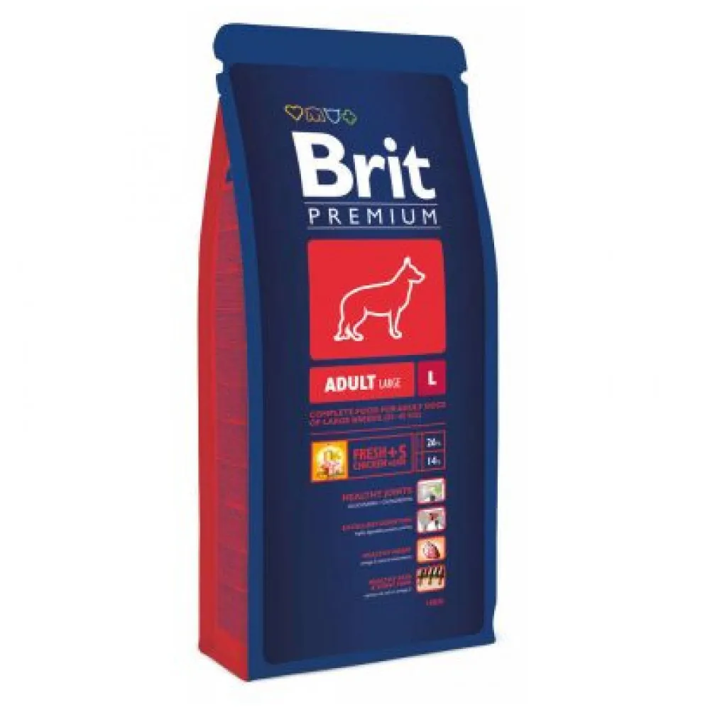 Корм для взрослых собак крупных пород Brit Premium, 8 кг