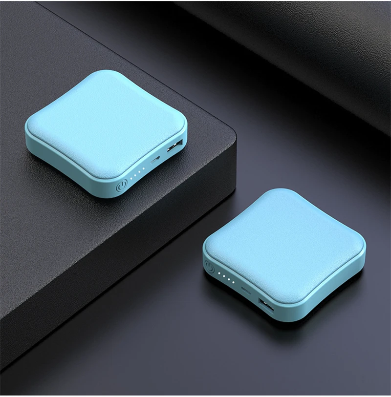 Внешний аккумулятор 10000 мАч, портативная зарядка, внешний аккумулятор 10000 мАч, внешний аккумулятор 18650 мАч, зарядное устройство для Xiaomi Mi 9 8 iPhone 11 - Цвет: Blue 2