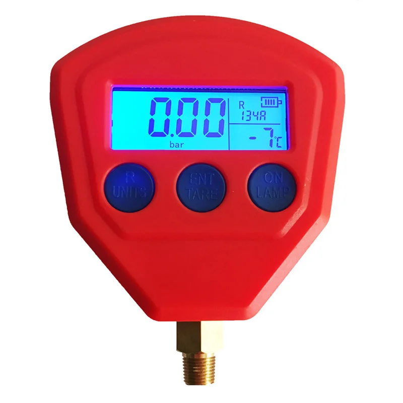 R22 R410 R407C R404A R134A кондиционер хладагент низкого и высокого давления манометр PSI KPA Холодильный манометр охлаждающей жидкости - Цвет: Красный