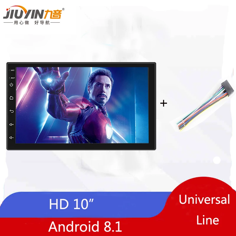 JIUYIN 9/10 дюймов Android 8,1 автомобильный мультимедийный плеер универсальный авто 2 Din стерео радио для Volkswagen Nissan hyundai Kia Toyota - Цвет: 10inch16G Universal