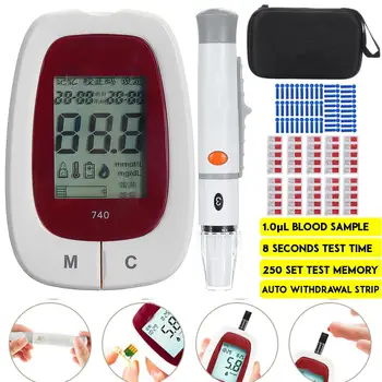 

Blood Glucose Meter Glucometer Sugar Detection Diabetes Tester 50 Test Strip Lancet Kit For JPS-5/6/7 Medical Glucometer