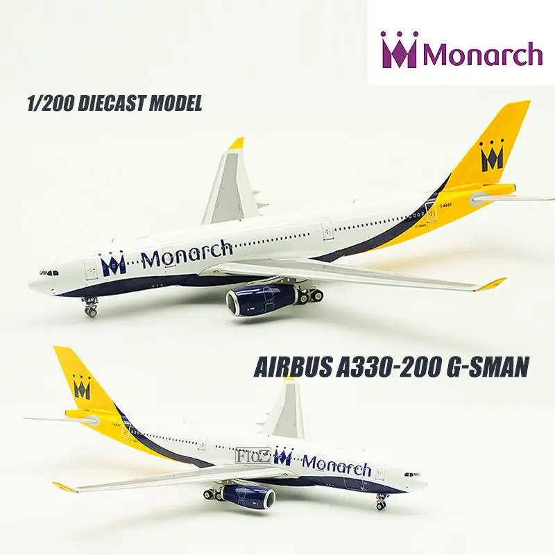 Monarch AIRBUS A330-200 G-SMAN 1/200 литье под давлением модель самолета ARD