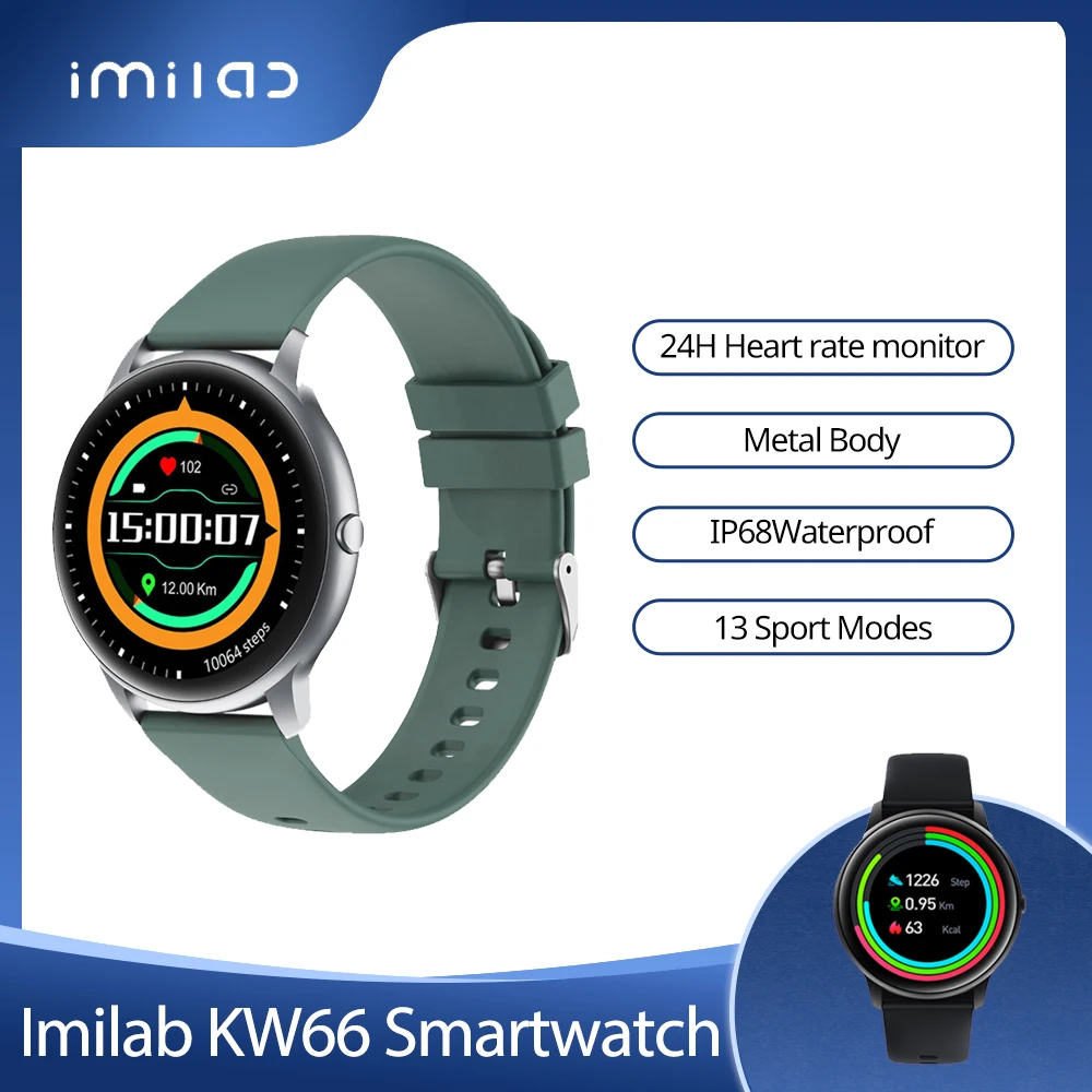 Imilab KW66 Smart Watch Sport металлический монитор сердечного ритма во время сна