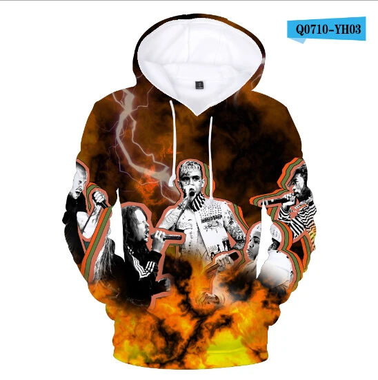 color at picture Xxxtentacion/Детские толстовки и свитера с 3D принтом для мальчиков, рапер Xxxtentacion, 3D толстовки с капюшоном для мужчин/wo, Мужская толстовка, Xxxtentacion - Цвет: color at picture