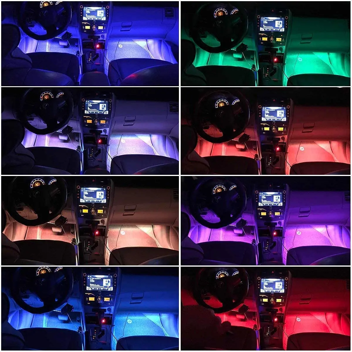 1x Mini Usb Rgb Led Car Interior Light Touch Key Neon Atmosphere Ambient  Lamps For All Devices With Usb Ports For Cars Computers - Decorative Lamps  & Strips - AliExpress