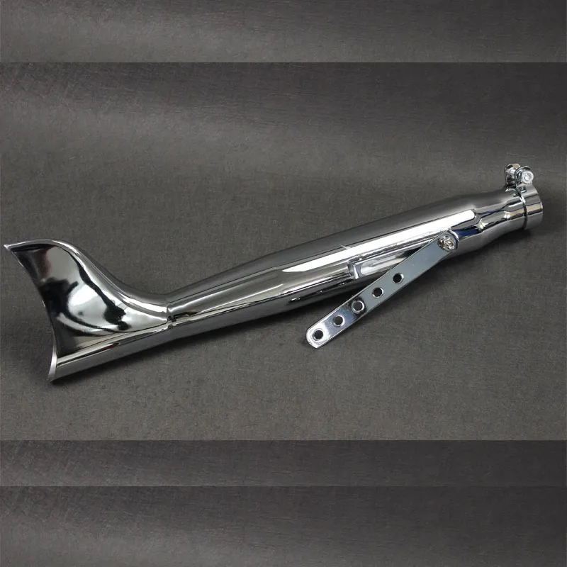 

1 Piece Universal Retro Electroplating Chrome Motorcycle Muffler Exhaust Pipe Vertical Vintage Pressure Case for Harley Davidson
