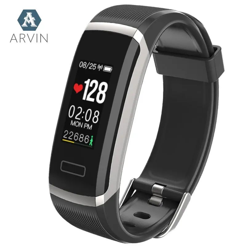 

Hot new GT101 color screen smart bracelet heart rate sports bracelet sleep monitoring step waterproof