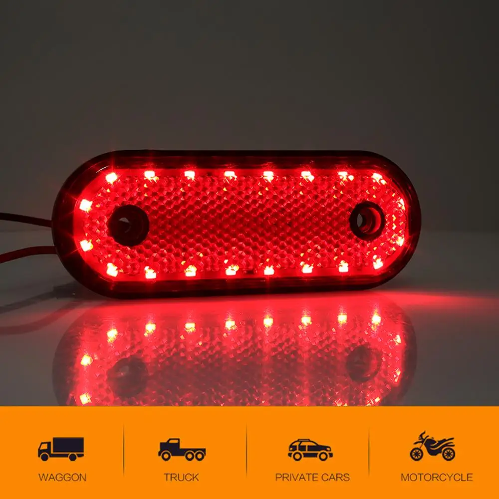 24V 20LED боковой габаритный светильник для грузовика s автомобильные Внешние огни