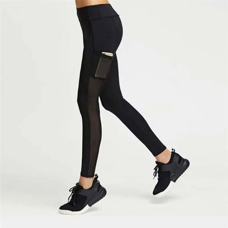 

Leggings Quick Drying Pocket Black Sweatpants Work Out Run Gym Leggings Sexy Gothic Plus Size Women Leggings High Waist pants