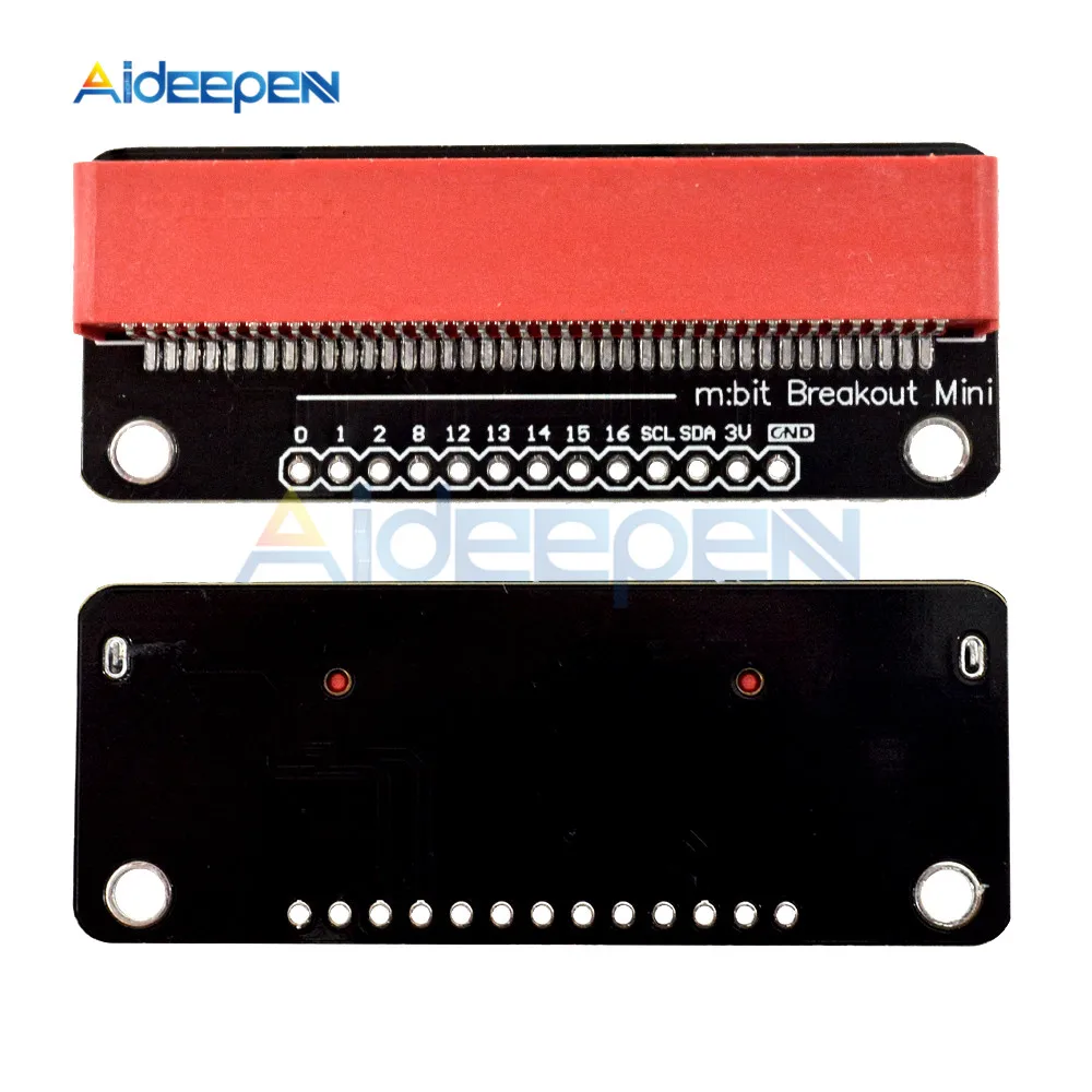 Для BBC Micro: bit Microbit M: бита макетная плата Расширительная коммутационная плата макетная плата адаптер пластина Breakout Mini Module - Цвет: Red