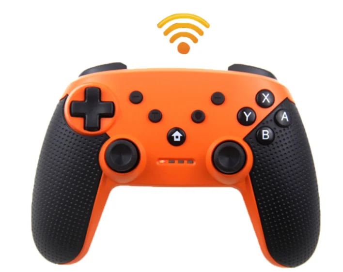 Двойные аналоговые палочки геймпад для Nintendo Switch Pro Bluetooth игровой геймпад мотор беспроводной геймпад игровой контроллер Джойстик r25 - Цвет: Orange