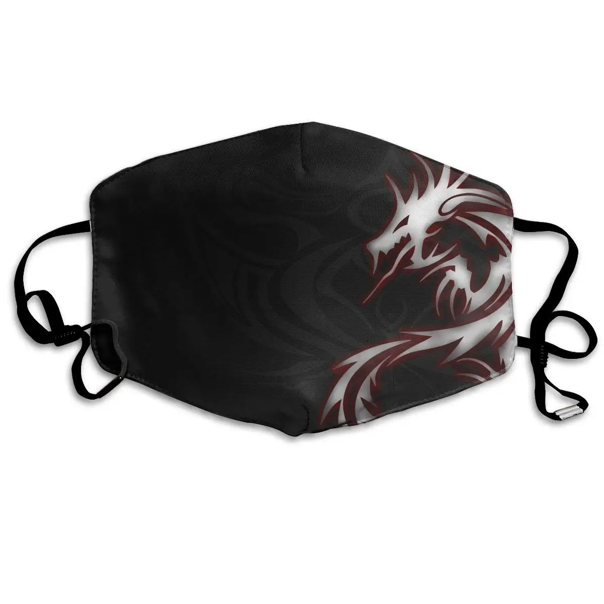 

Polyester Anti-dust Mouth Mask - Cool Dragon Tribal Logo Washed Reusable Mouth-Muffle - Fashion Printed Face Masks for Outdoor