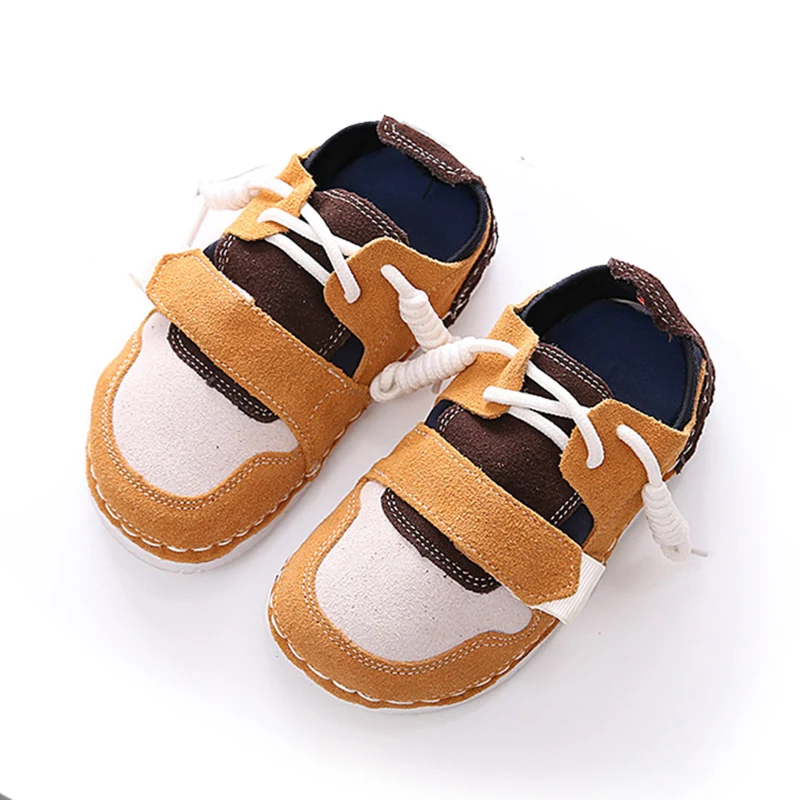  Boy casual shoes Kids leather shoes Children barefoot shoes soft sole gril Genuine Leather baby sne