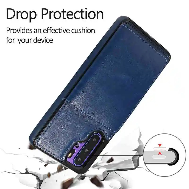 Магнитный Флип кожаный чехол для huawei P30 Pro P30 Lite три с подставкой и карманами для карт держатель кошелек чехол для huawei mate 20 Pro 20 Lite