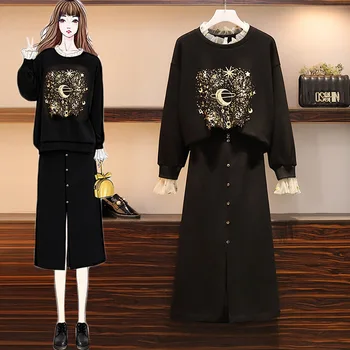 

L 2020 Photo Shoot Large Size Dress Early Autumn Western Style by Age