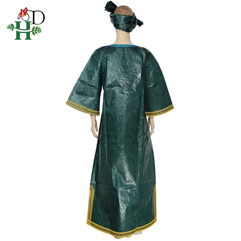 H& D Bazin Riche Dashiki Платье женское плюс размер макси платья вышивка узор с камнями Анкара женская одежда новое поступление