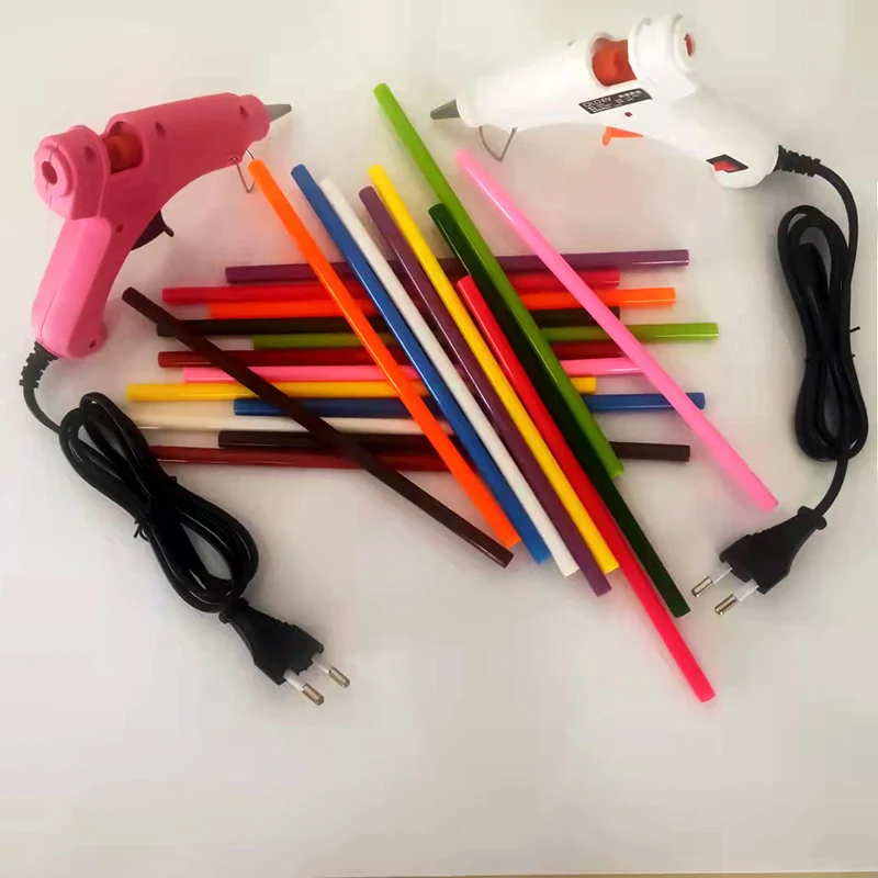 40W Hot Melt Glue Gun with 7mm Glue Sticks Mini Industrial Guns