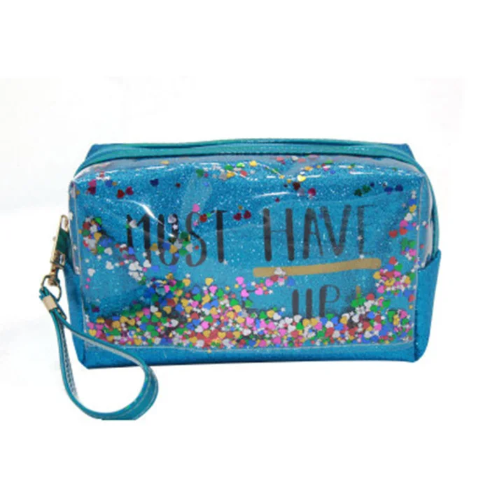 Косметички, цветные блестки, с буквенным принтом, водонепроницаемые, ПВХ, косметичка, косметичка, органайзер, сумочка, LXX9