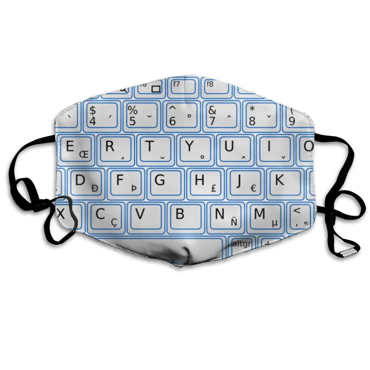 

YongColer Keyboard Computer Reusable Comfy Breathable Anti Dust Outdoor Half Face Masks Washable Warm Windproof Face Masks for