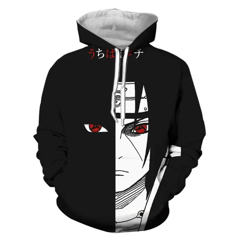  2019 New Arrival Naruto 3D Printed Sweatshirt Boys Tracksuit Sasuke kakashi Printed Hoodies Men Wom