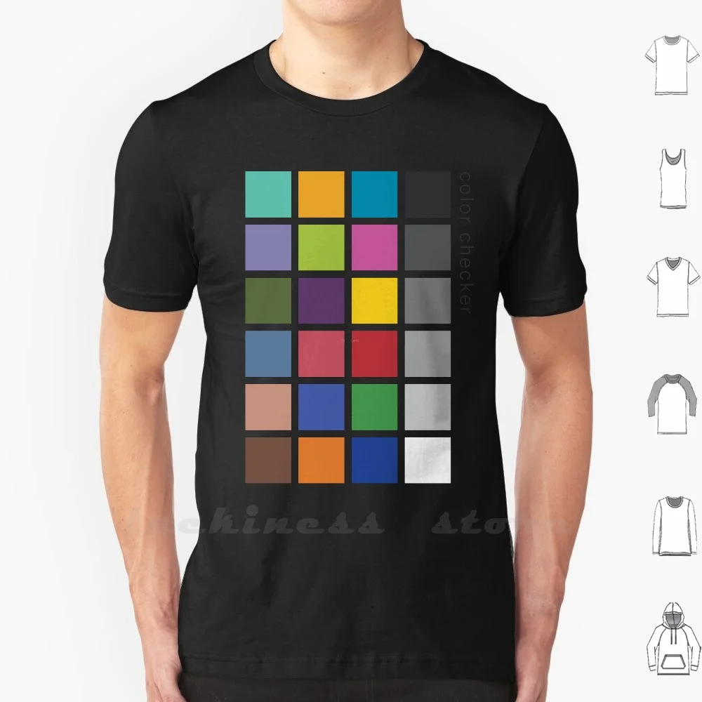 Photographer S Color Checker Tee T Shirt 6xl Cotton Big Size Color Checker Colorchecker Macbeth Xrite X Rite Photographer Model T Shirts Aliexpress