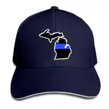 Michigan State Shaped тонкая синяя бейсбольная Кепка унисекс, Классическая Регулируемая Кепка на липучке