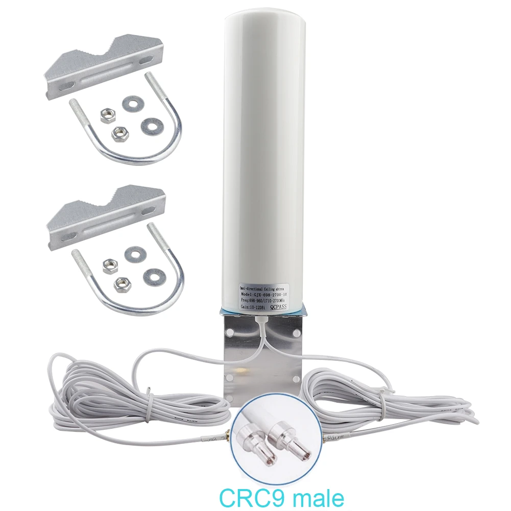 WiFi антенна CRC9 4G LTE антенна SMA 12dBi антенна 3g TS9 мужской 5 м двойной кабель 2,4 ГГц для B315 E8372 E3372 zte роутеры