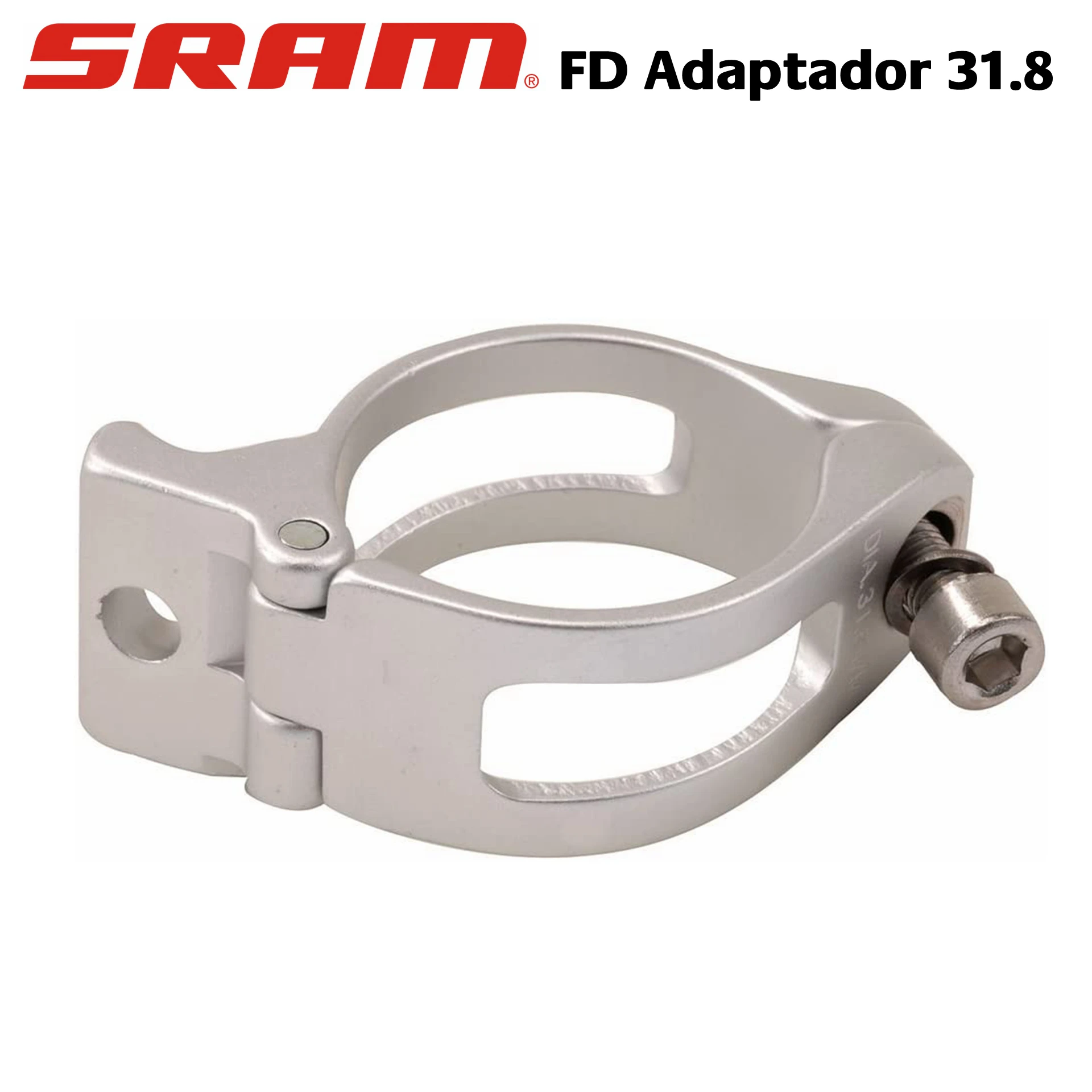 

SRAM Clamp adaptor for road front derailleur - 31.8mm Silver , 00.7615.031.000