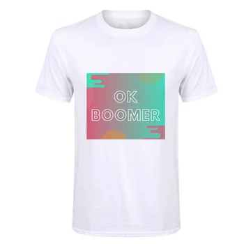 

OK Boomer ropa mujer T-shirt new things new ideas interesting T Shirt cotton breathable casual street Harajuku crew neck top