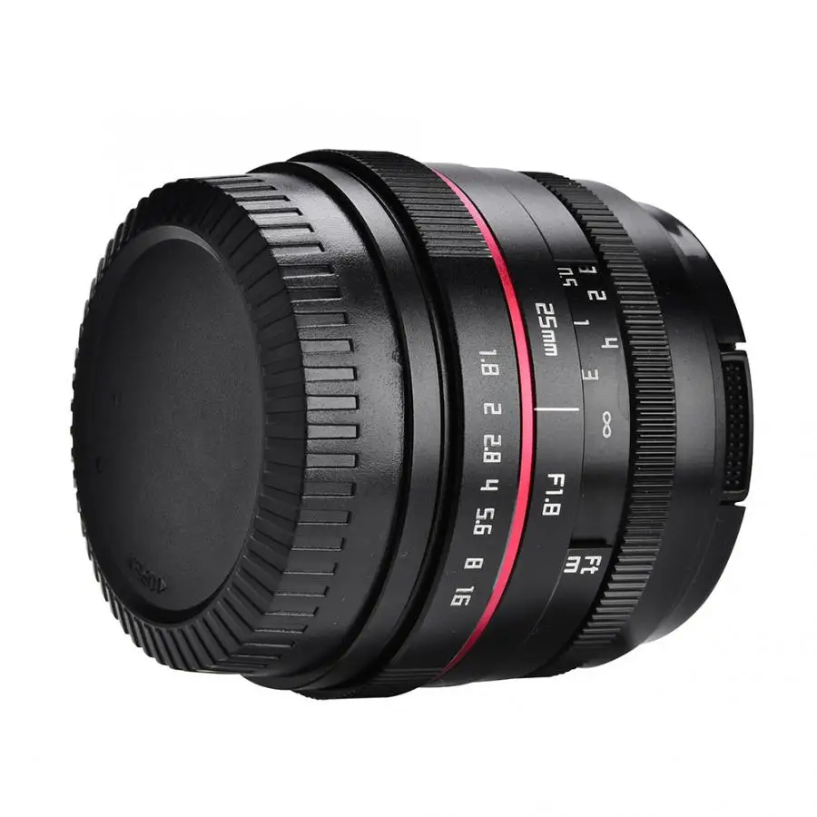 25 мм f1.8 ручная фокусировка объектива для M4/3 крепление или для Canon Крепление Для беззеркальных камер фотообъективы аксессуары