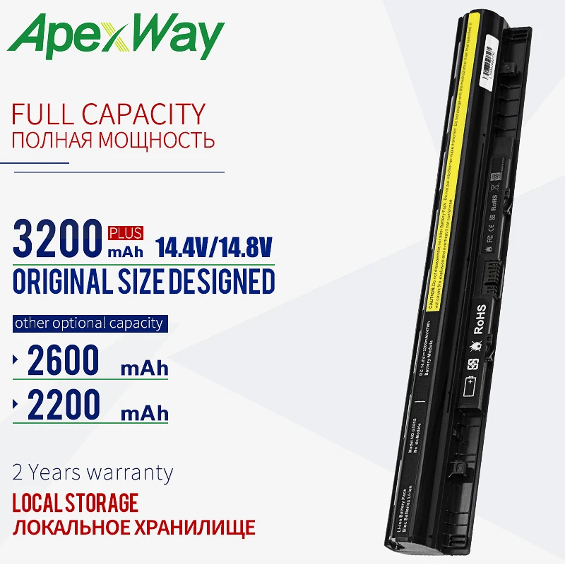Аккумулятор для ноутбука Lenovo Thinkpad L12L4A02 L12M4A02 L12L4E01 L12S4E01 G405s G410s G500s Z710 2200 мАч|laptop battery