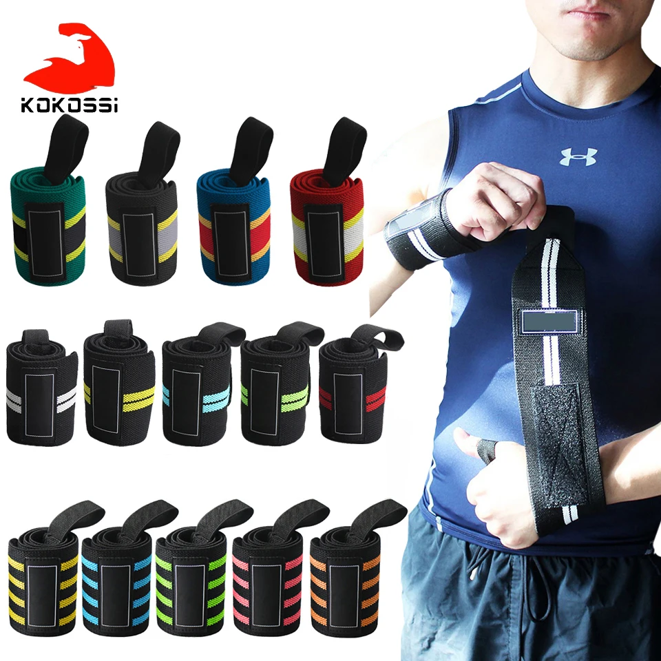 

KoKossi 1Pcs Adjustable Weightlifting Bracer Fitness Weightlifting Bandage Wristbands Fitness Workout Compression Protect Wrist