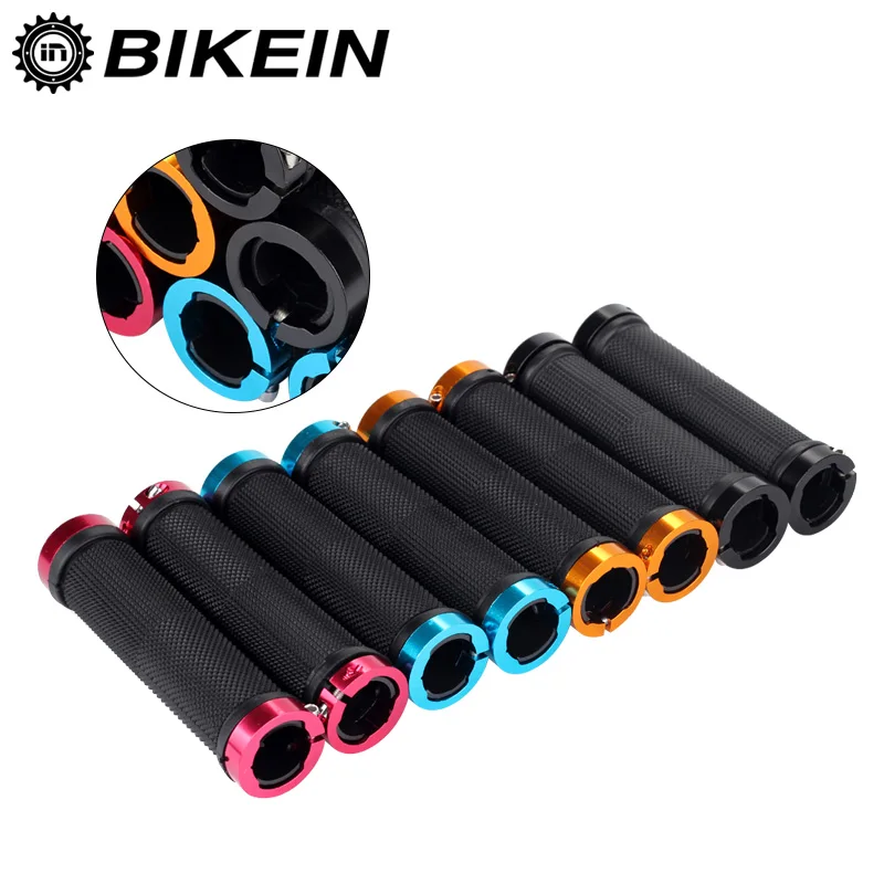 

BIKEIN Cycling MTB Lockable Ergonomic Grip Mountain Bicycle Anti-Slip Fixed Gear Handle Grips Aluminum + Rubber Bike Accessories