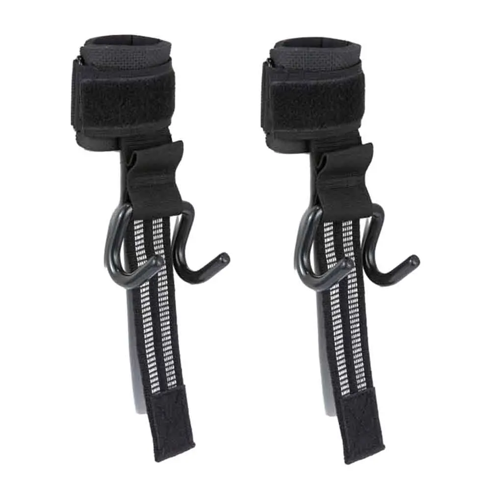 1 Pair Wrist Strap Supporting Cross Training Weight Lifting Hook Pull-up Gym Exercise Anti Slip Strength Heavy Duty Deadlifts | Спорт и
