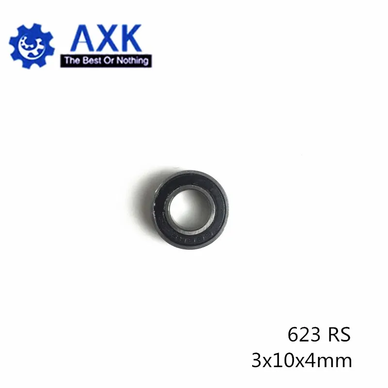623RS подшипник ABEC-1 3x10x4 мм(10 шт) миниатюрные 623-2RS шарикоподшипники 623 RS 2RS BearingAB
